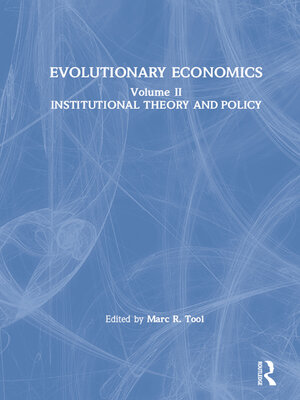 cover image of Evolutionary Economics